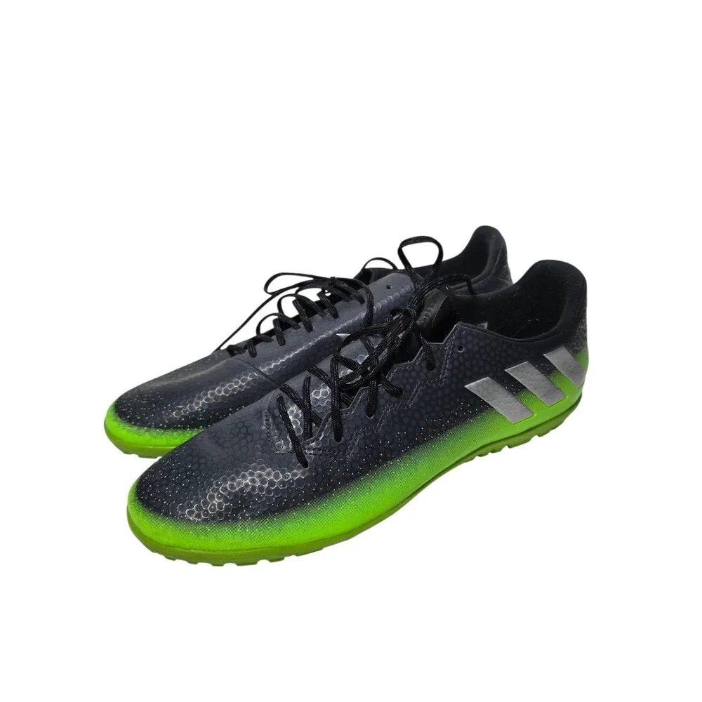 Adidas Messi 16.3 Mens Size 11 Indoor Soccer Cleats Black Green Comfort Shoes